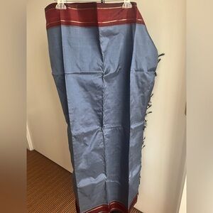 NWT Gray & Burgundy Pure Handloom Kanjivaram 100% Silk Heirloom Saree pure zari